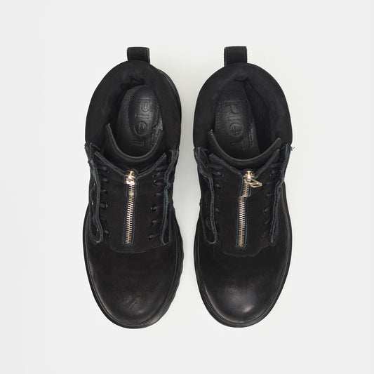Bota PIET Zíper - Preta