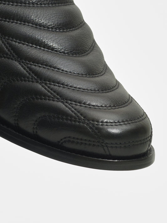 Quilted Mule Black Piet x VIGA