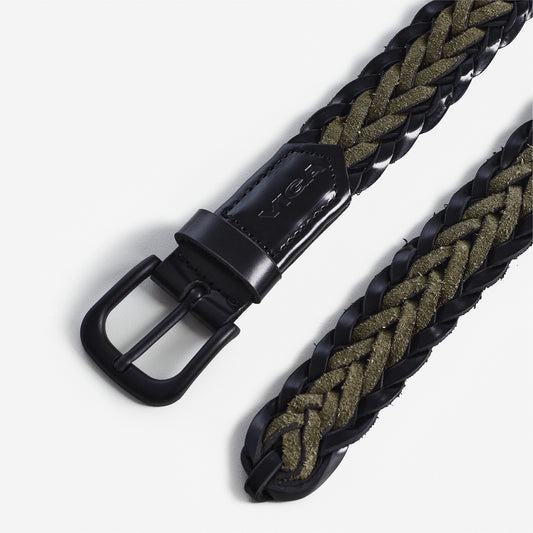 Tresse Belt Olive Black