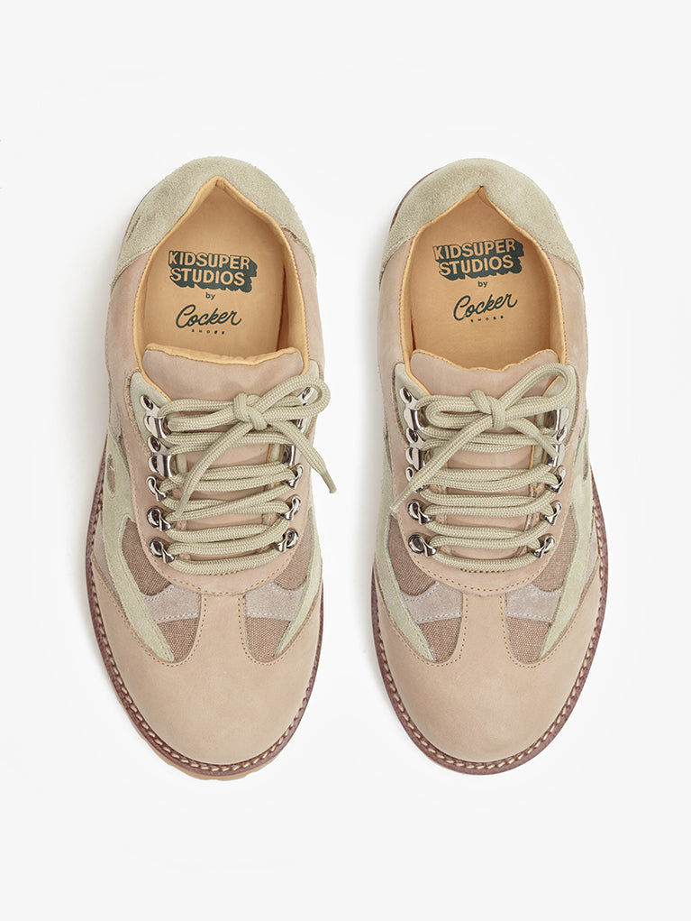The KidSuper Boots With The Swirls Low Top by Cocker - Tan