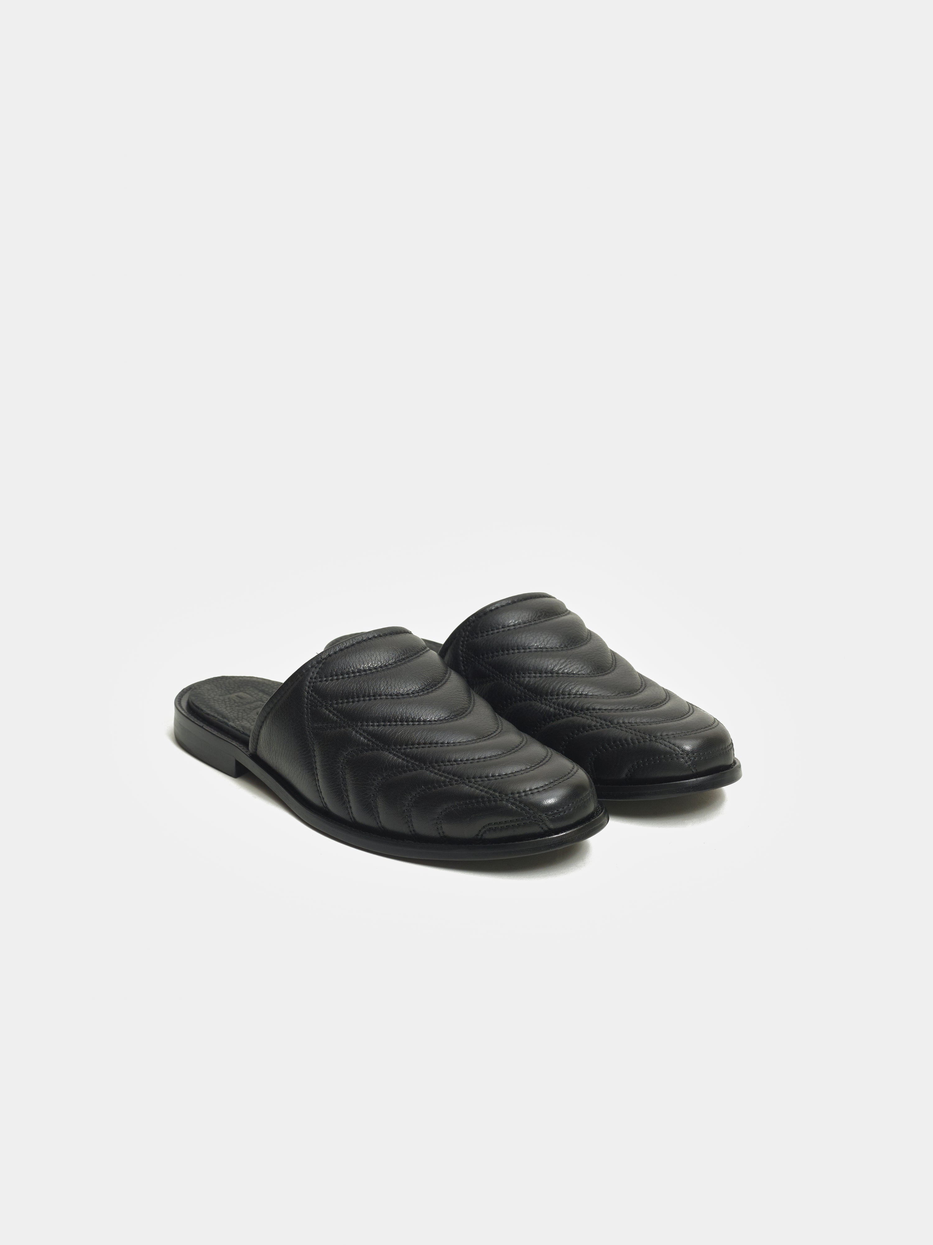 Quilted Mule Black Piet x VIGA