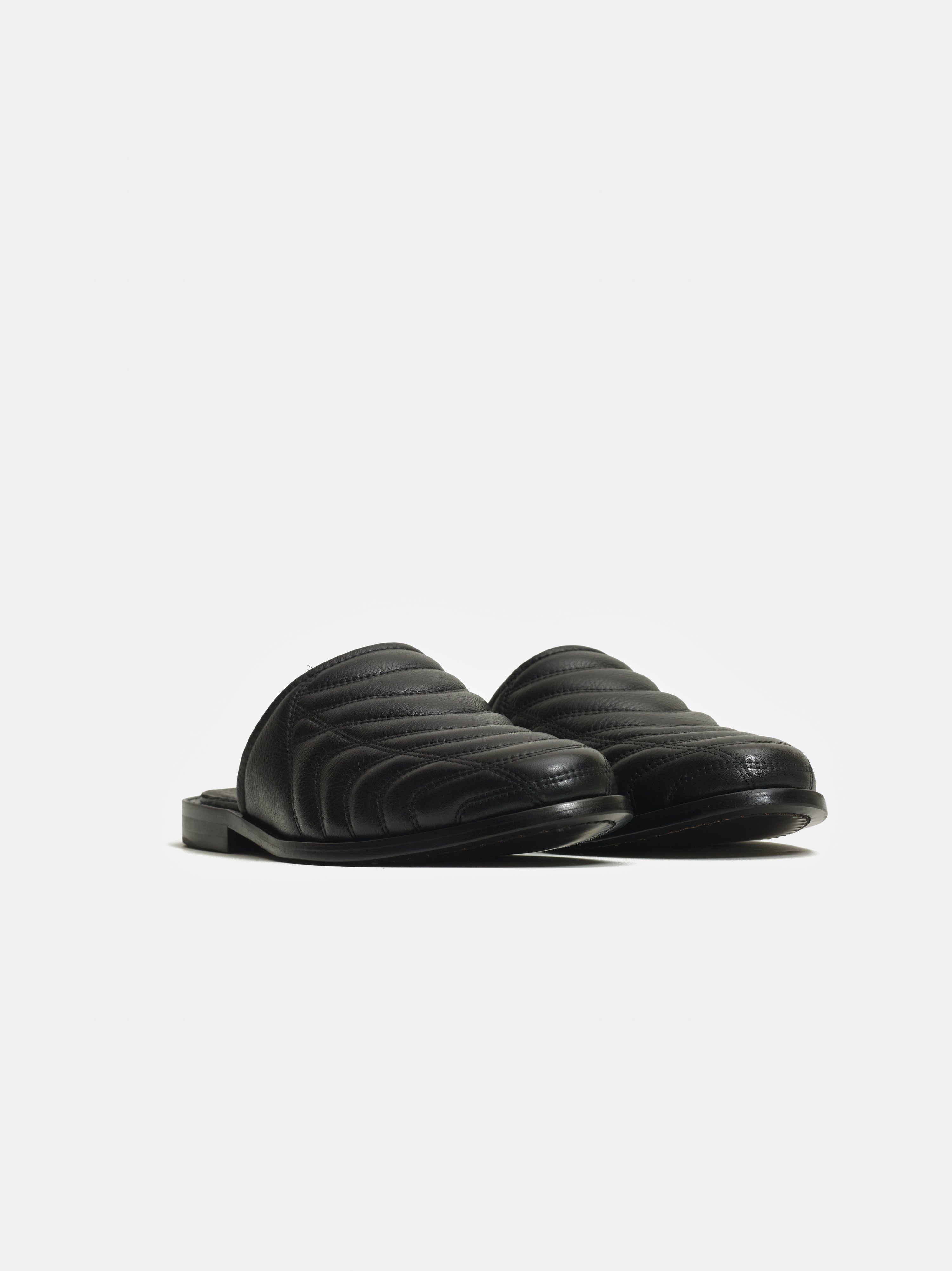 Quilted Mule Black Piet x VIGA