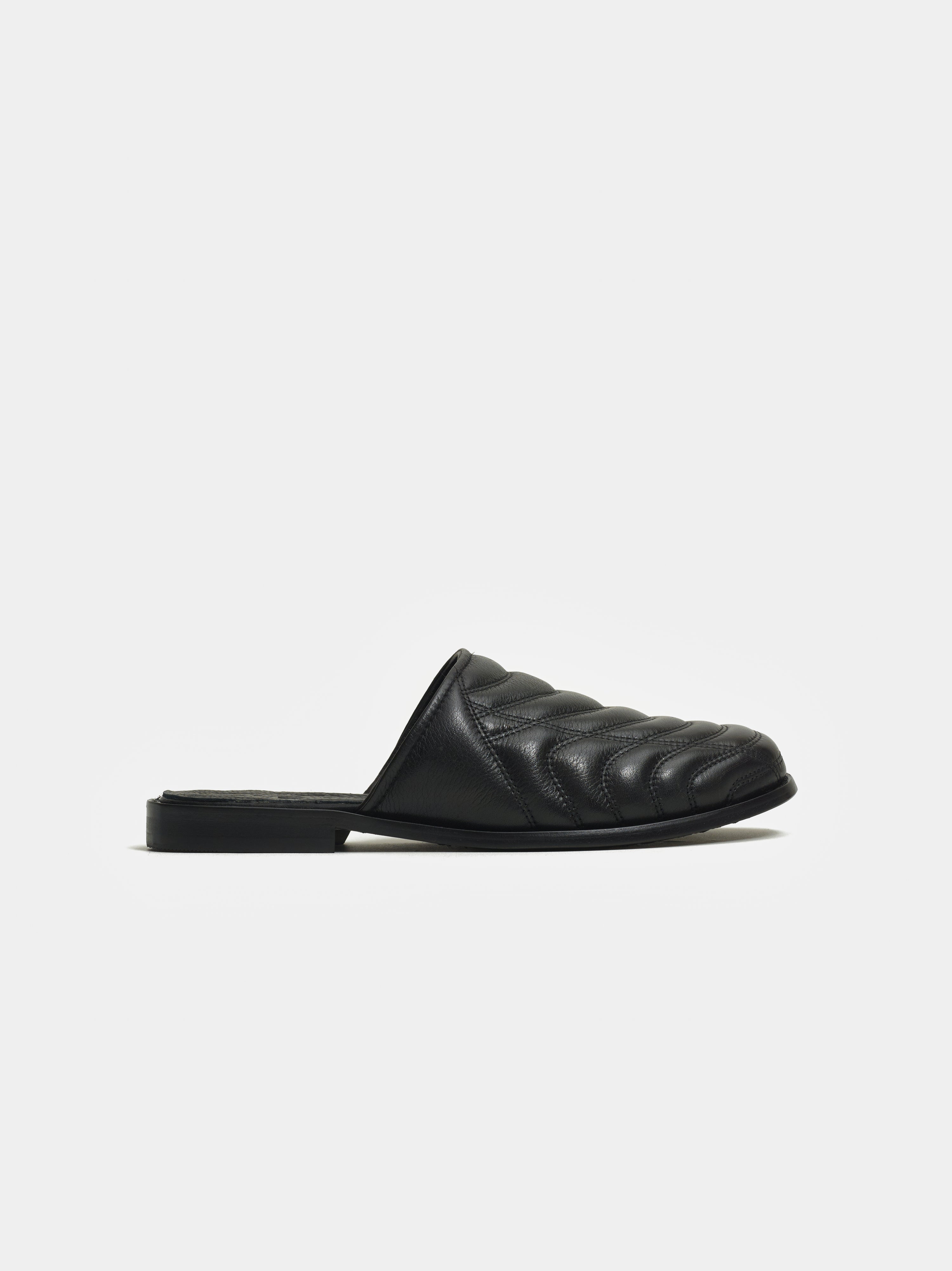 Quilted Mule Black Piet x VIGA