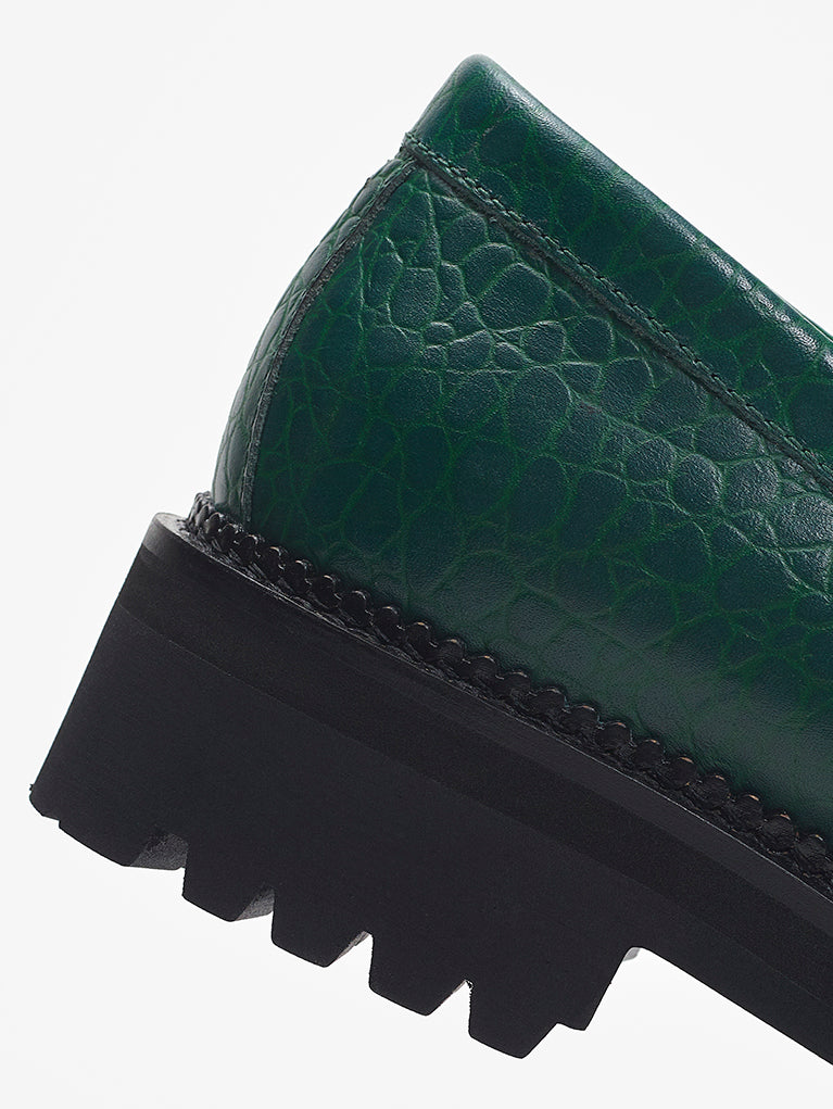 Loafer Croco Green