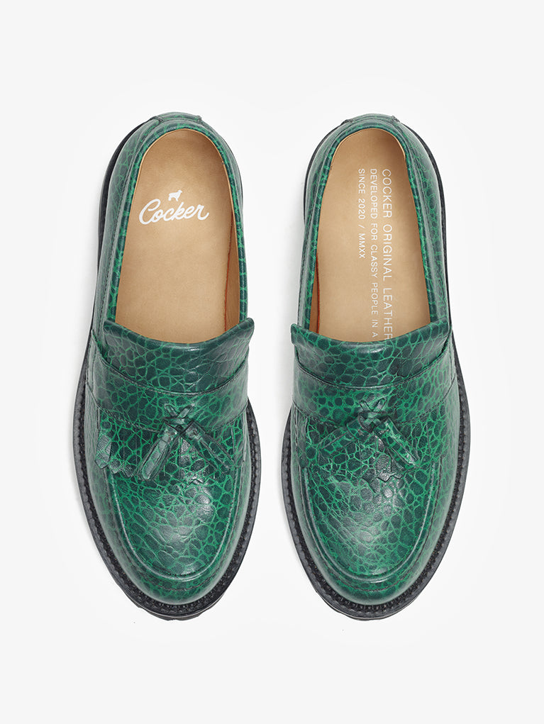 Loafer Croco Green