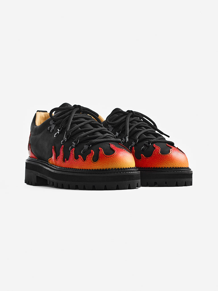 Hiking Flames Hand Painted