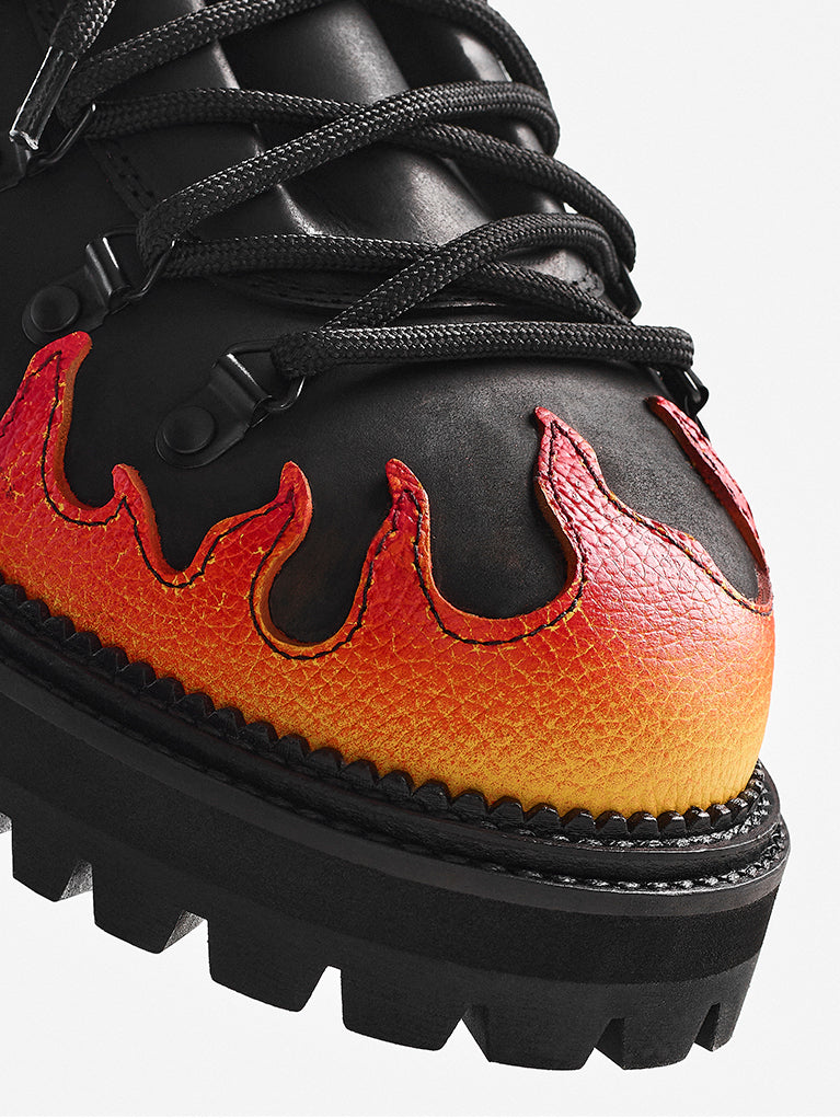 Hiking Flames Hand Painted